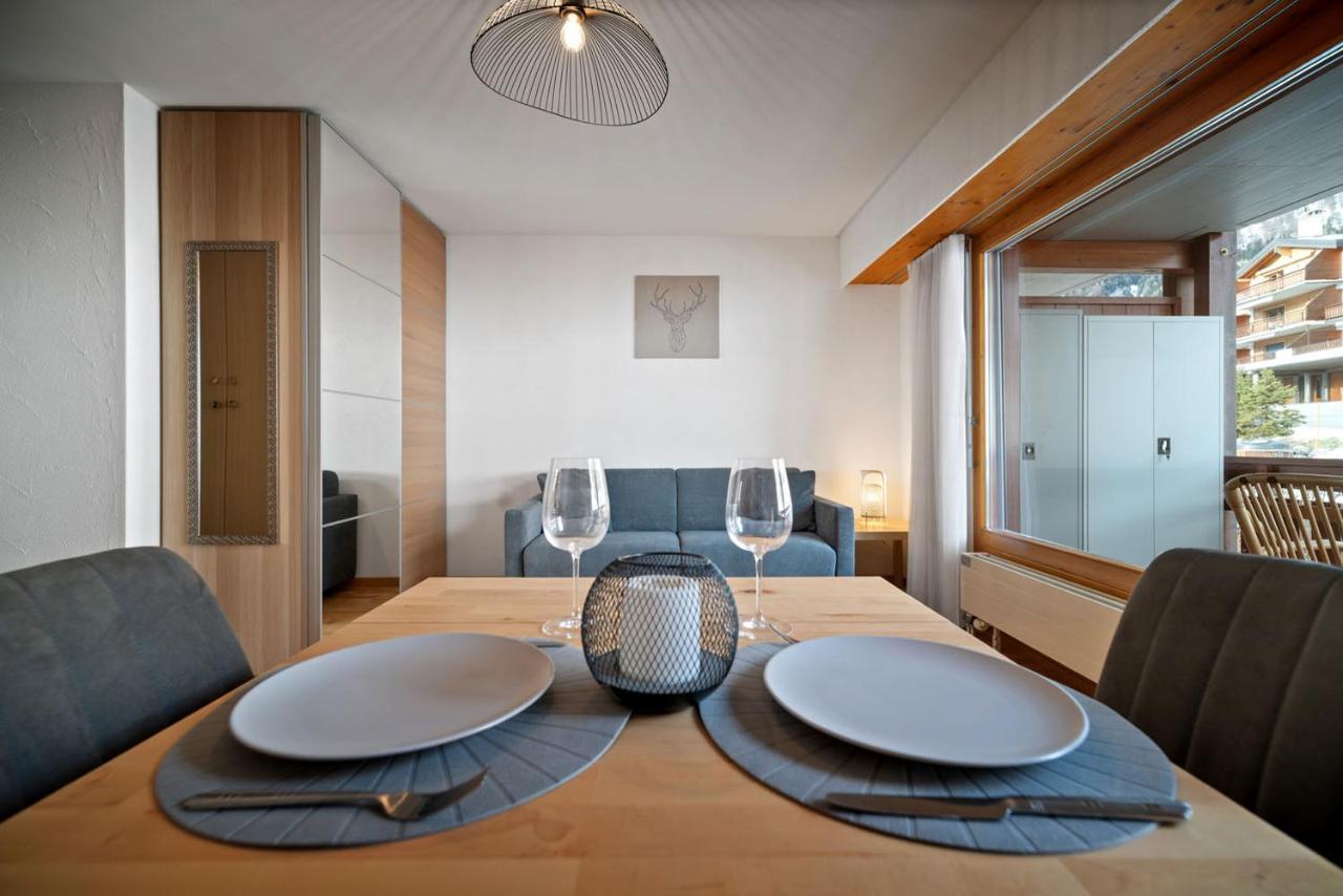 Charmant Studio Renove Situe Dans Les Bains D'Ovronnaz, Immeuble Les Sources Exterior photo